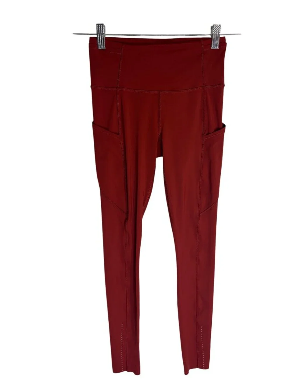 Lululemon Fast Free Full Length Tight Nulux Full Length Red-sz 4